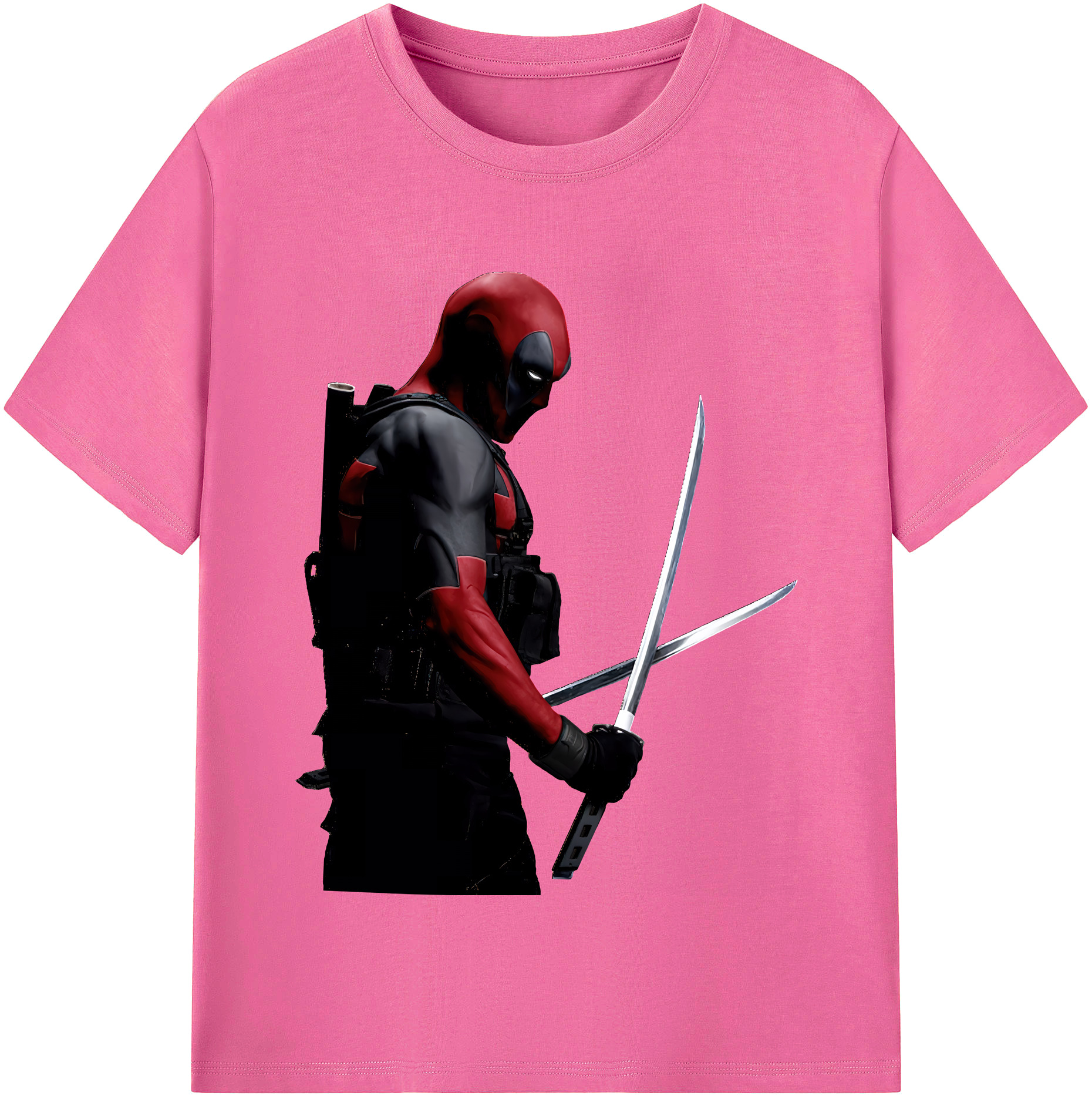 （画像用） Deadpool デッドプール レディースカジュアルプリントTシャツ（綿100％）